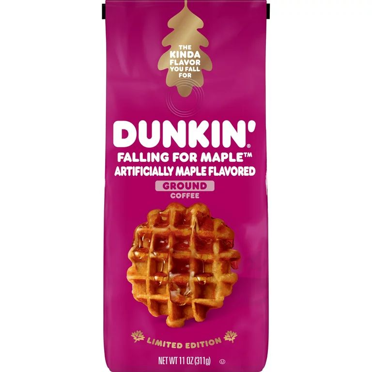 Dunkin’ Falling for Maple Artificially Maple Flavored Coffee, Ground Coffee, 11 oz Bag - Walmar... | Walmart (US)