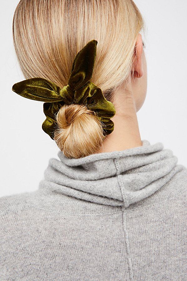 Knotted Velvet Scrunchie by Free People | Free People (Global - UK&FR Excluded)