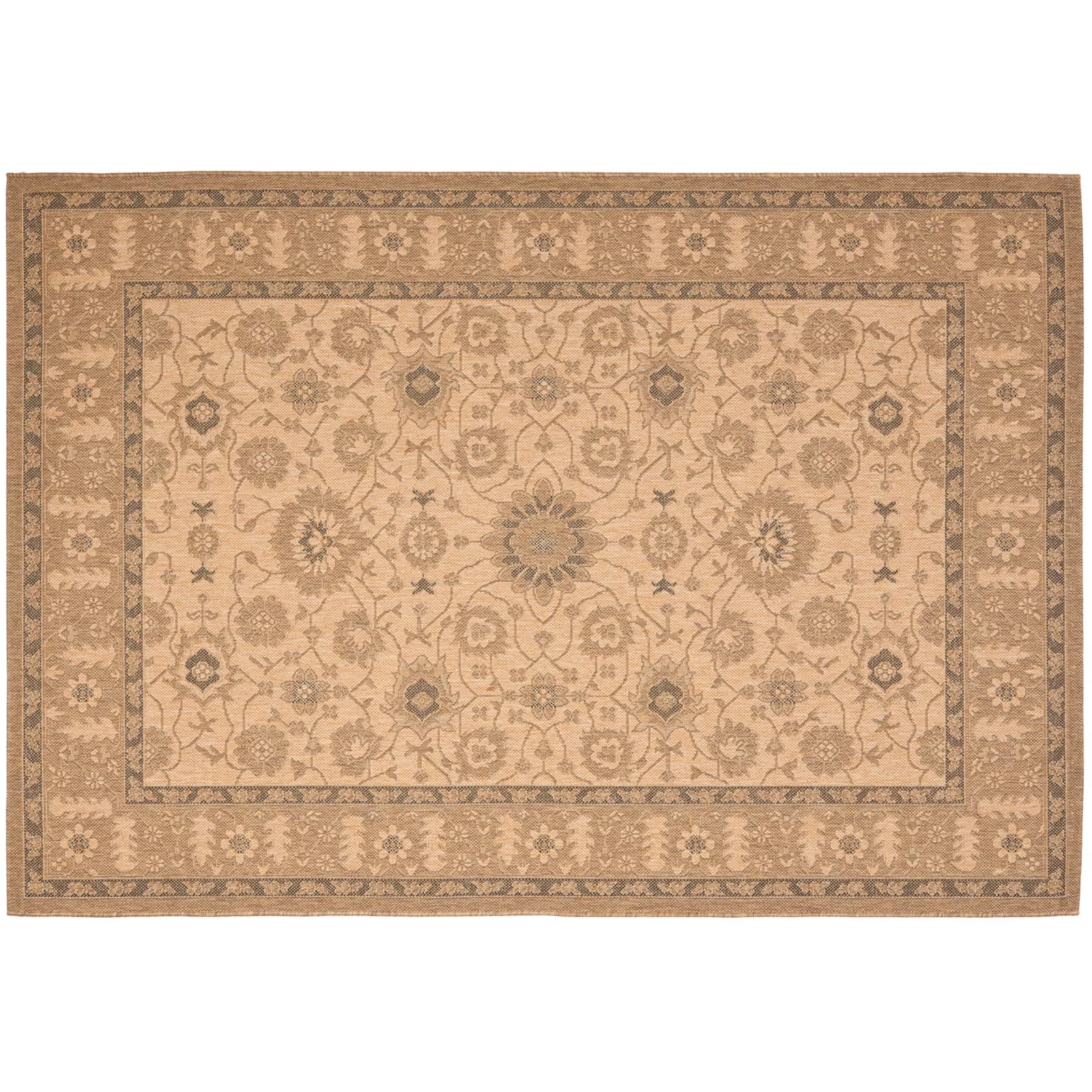Safavieh Courtyard Oversized Floral Indoor Outdoor Rug, Natural Gold | Kohl's