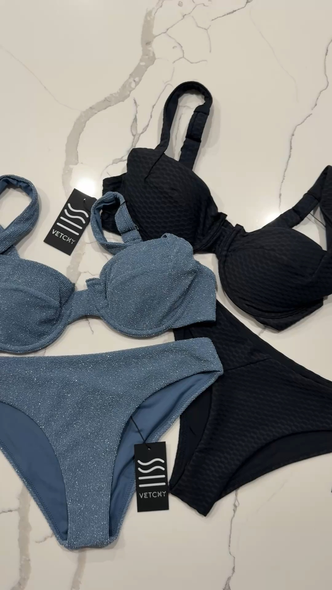 I am literally obsessed with these swimsuit. The quality and fit of these swimsuits are SO good! They are supportive up top and don’t cut into you on the bottom. 

I wear a medium in the top and small in the bottoms. 

 

#LTKStyleTip #LTKTravel #LTKSwim