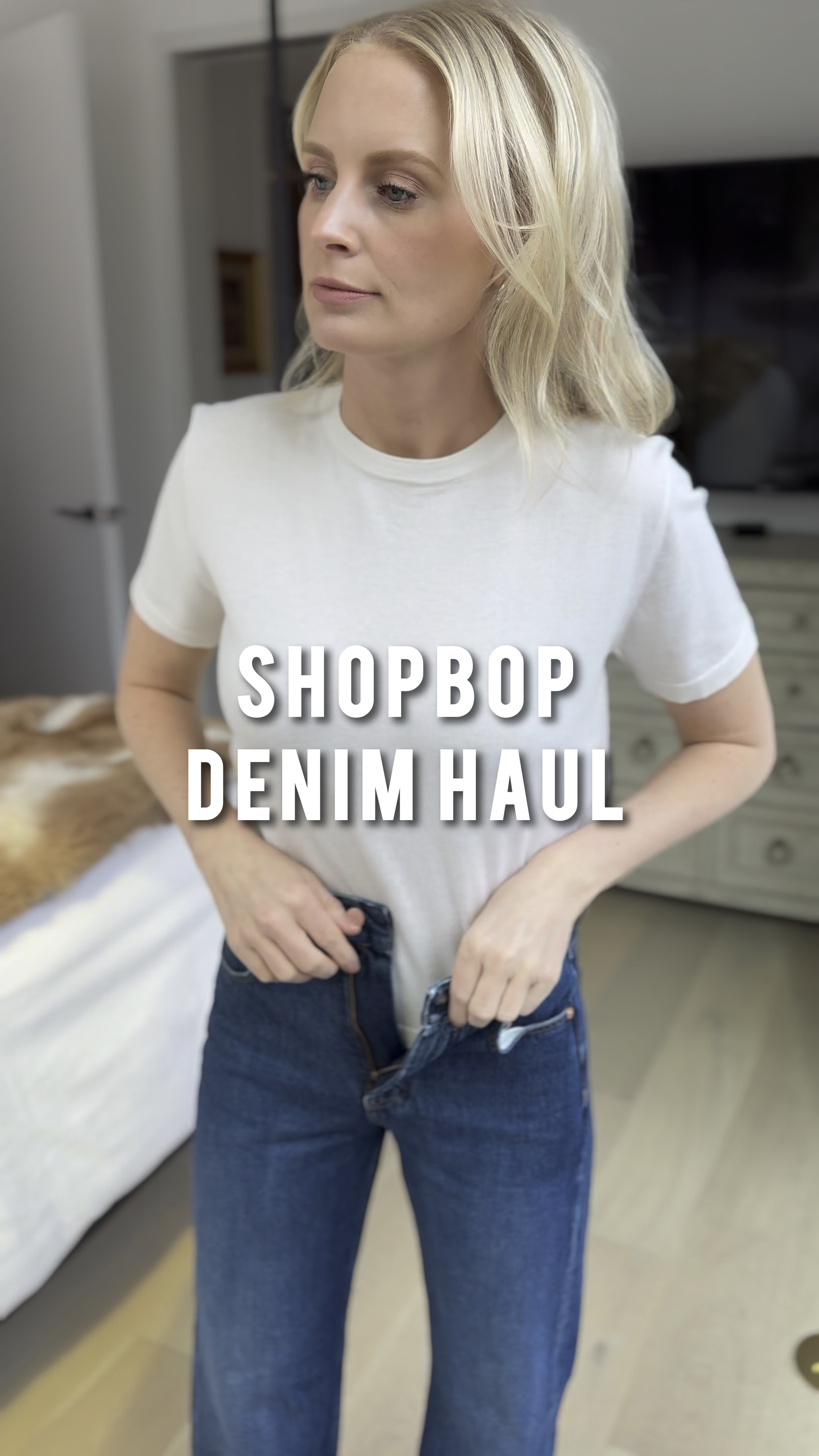 Shopbop denim try-on! I’m wearing a 26 in all pairs, and an XS in the tee 🤍 sound on for descriptions!

#LTKStyleTip