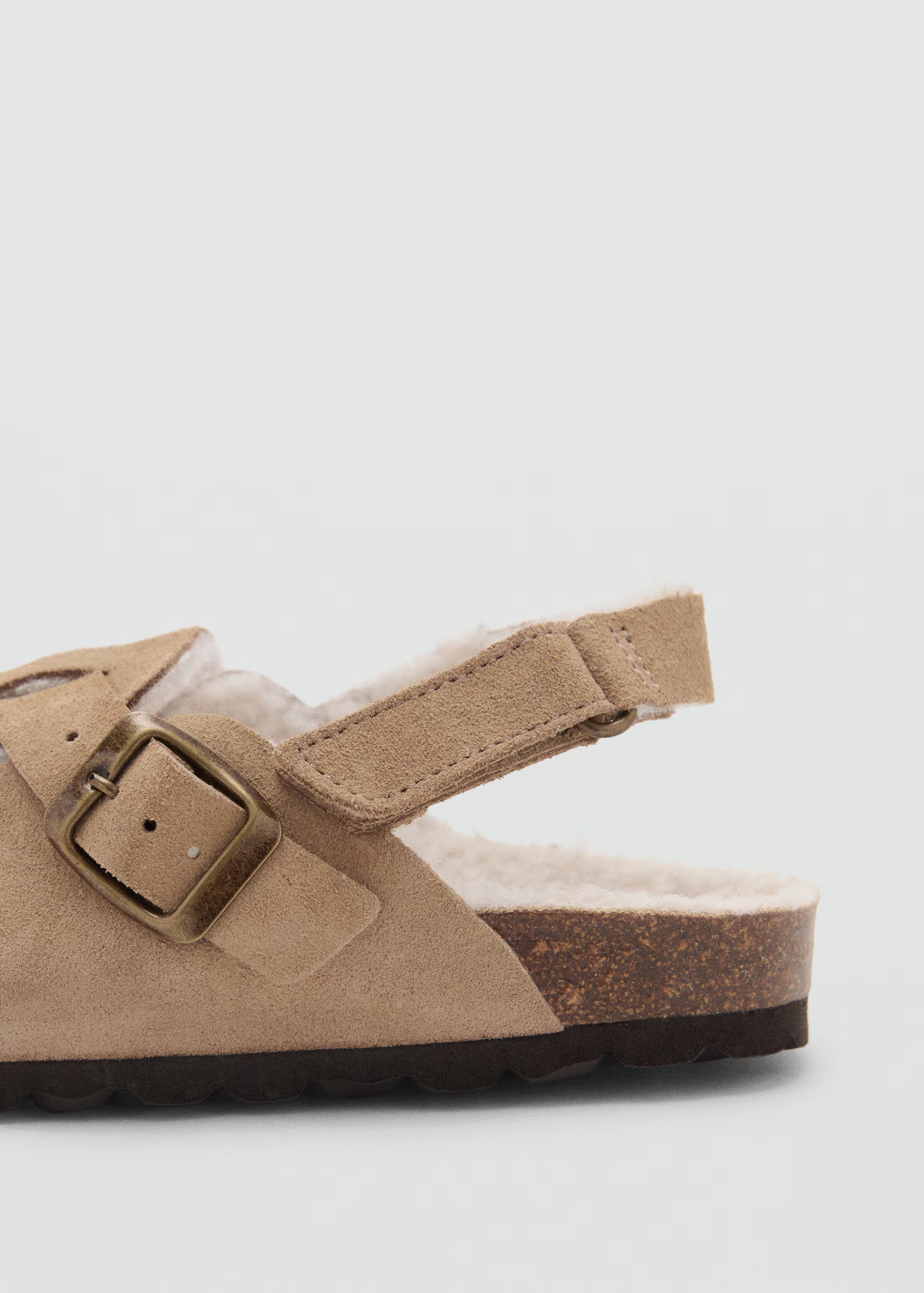 Sheepskin clogs with fur-effect lining | Mango (US/MX/AU)