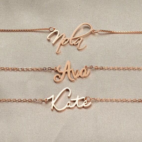 Personalized Name Necklace, Custom Name Necklace, Gold Name Necklace, Mama Necklace, Personalized... | Etsy (US)