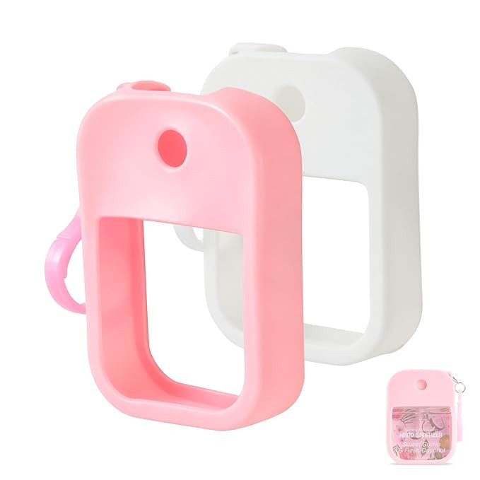 2 Pack Silicone Case Compatible with Wish Hand Sanitizer Spray, Hand Sanitizer Case Holder, Soft ... | Amazon (US)
