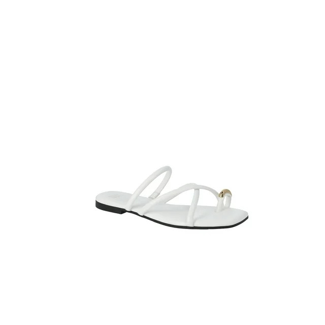 Time and Tru Women’s Strappy Toe Ring Sandals | Walmart (US)