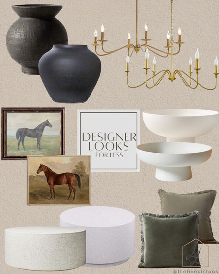 Designer looks for less!

Gold chandelier, decorative fruit bowl, fringe pillow, round coffee table, stallion canvas print, terracotta vase

#LTKhome #LTKSeasonal