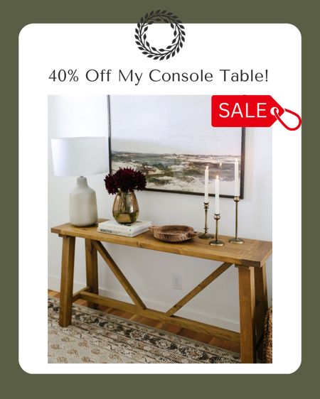 Farmhouse console table, vintage rug 

#LTKsalealert #LTKhome #LTKstyletip