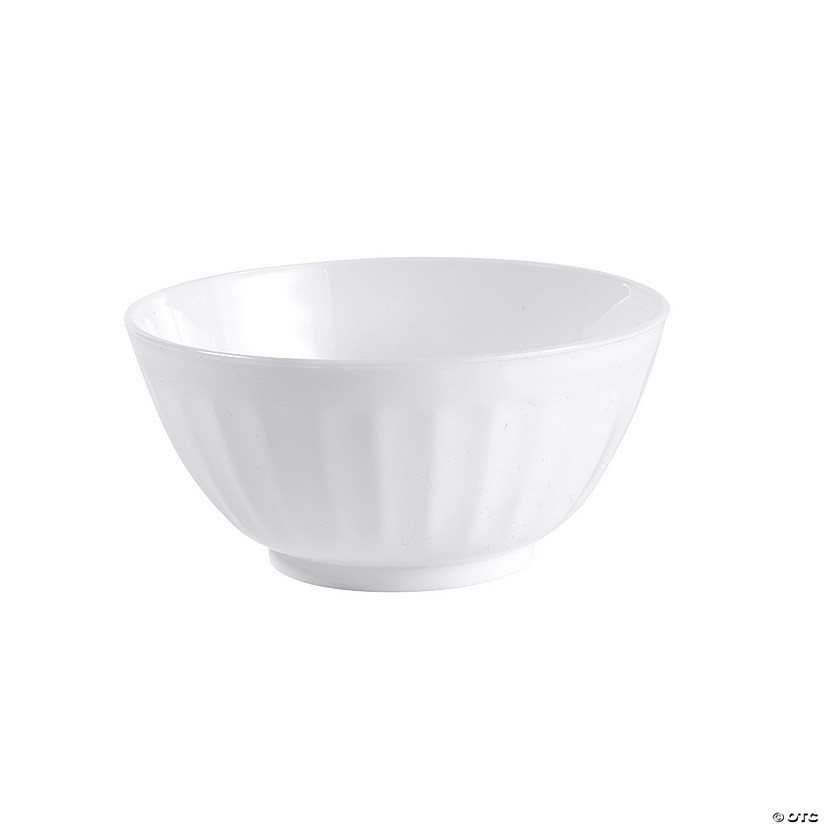 White BPA-Free Plastic Latte Bowls - 6 Ct. | Oriental Trading Company