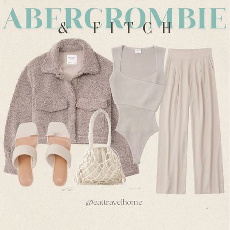 Abercrombie & Fitch Outfit Ideas🤍

Curvy sizes included.
•Oversized Poplin Button-Up Shirt
•round strappy heels
•oversized woven tote
•Pleated Menswear Mini Skort
•Online Exclusive Cropped Sherpa Shirt Jacket
•Linen-Blend Ultra Wide-Leg Pant
•Knotted Faux Suede Slides
•linen skirt
•Long-Sleeve Linen-Blend Peasant Set Top
Skirts, long sleeve shirts, tote, sandals, beach outfits, nude, brown, beige, neutral colors, white, black, flats footwear travel getaway

#LTKworkwear #LTKSeasonal #LTKtravel