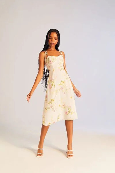 Floral Print Sweetheart Dress | Forever 21