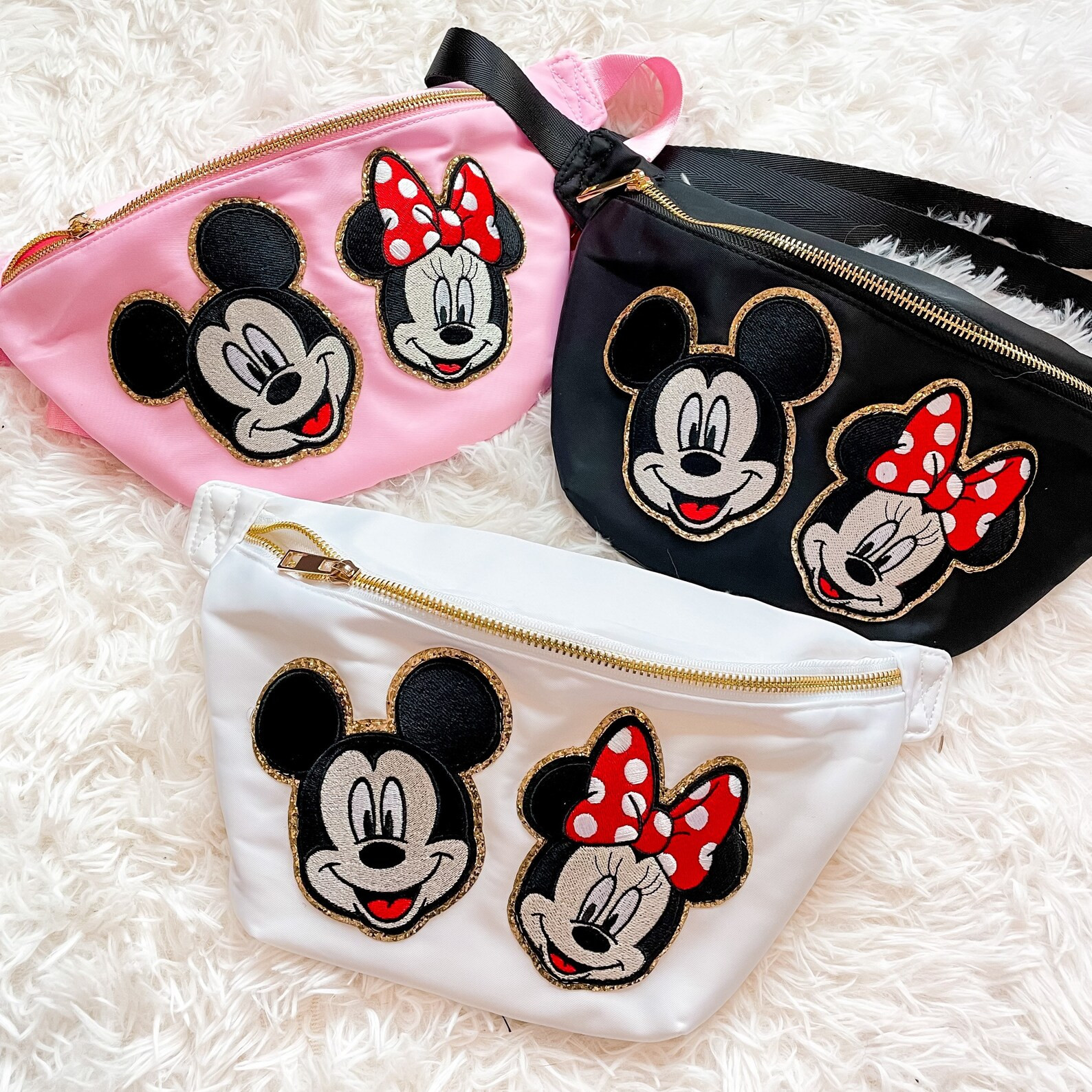 NOW SEWN ON*** Mickey Fanny Pack. Quality Minnie Fanny Pack. Disney Vacation. Jumbo Fanny Pack Ex... | Etsy (US)