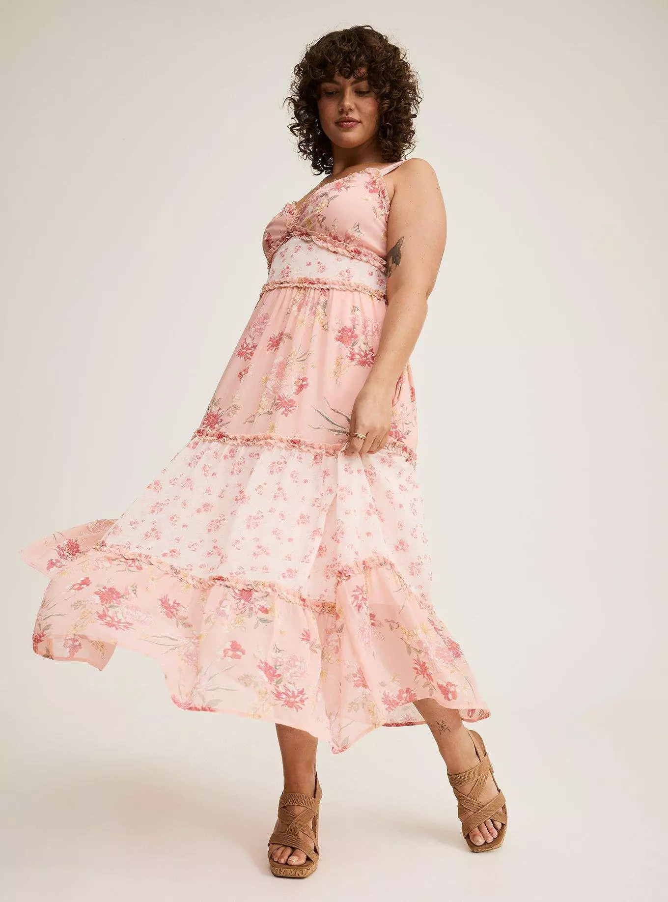 Maxi Chiffon Tiered Dress | Torrid (US & Canada)