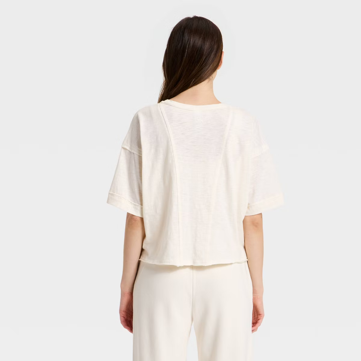 Women's Slub Boxy Short Sleeve Top - JoyLab™ | Target