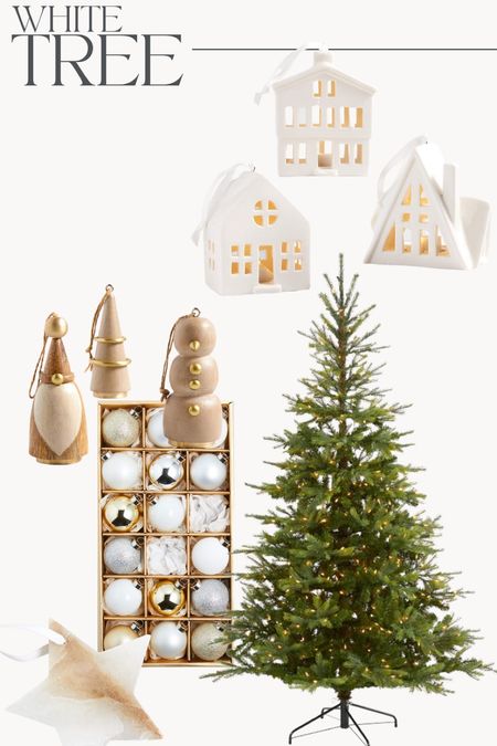 White Christmas tree inspiration 

#LTKhome #LTKSeasonal #LTKHoliday