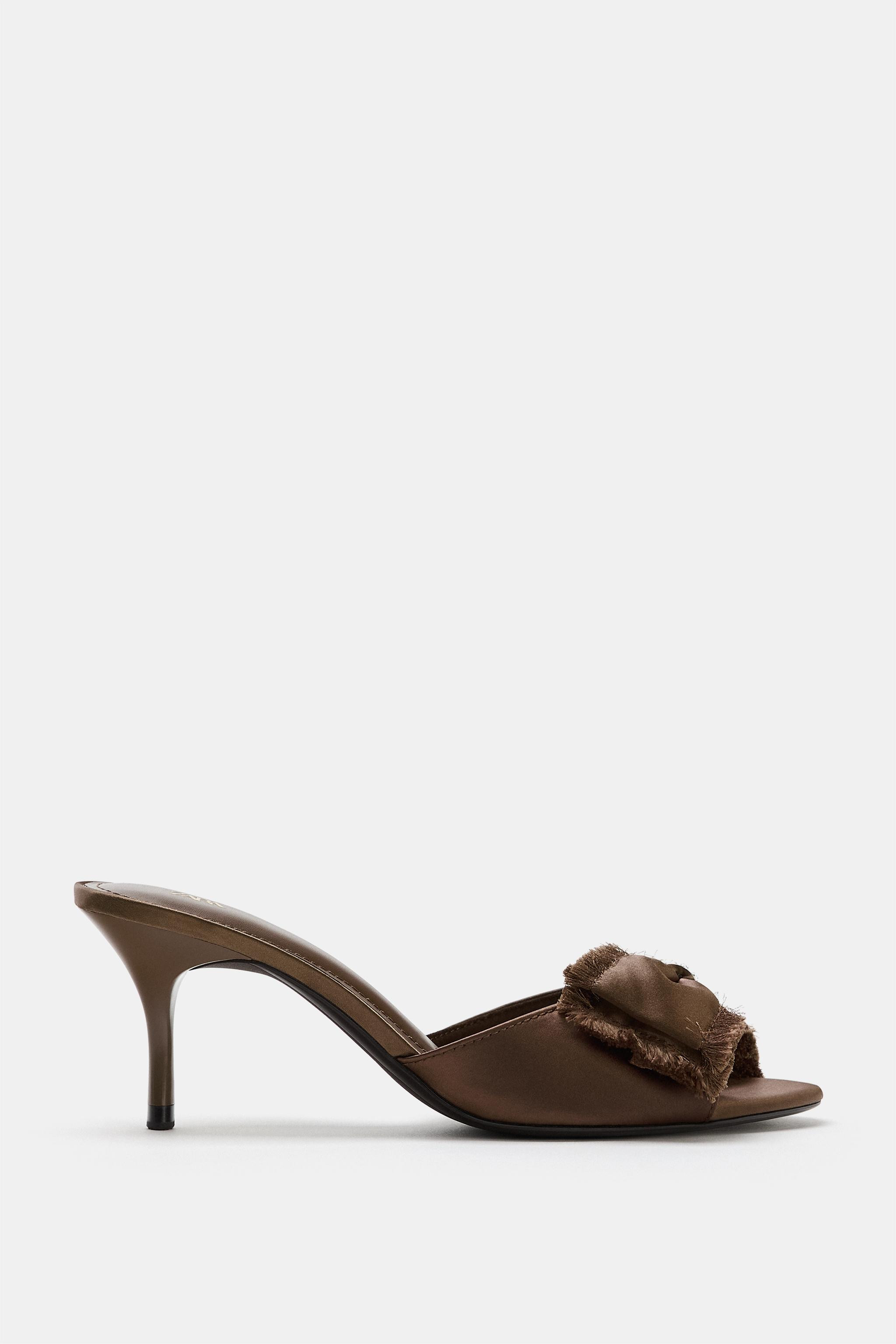 SATIN EFFECT HEELS | Zara US
