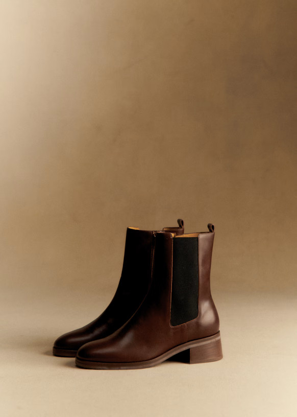 Agnès Ankle Low Boots | Sezane Paris - US