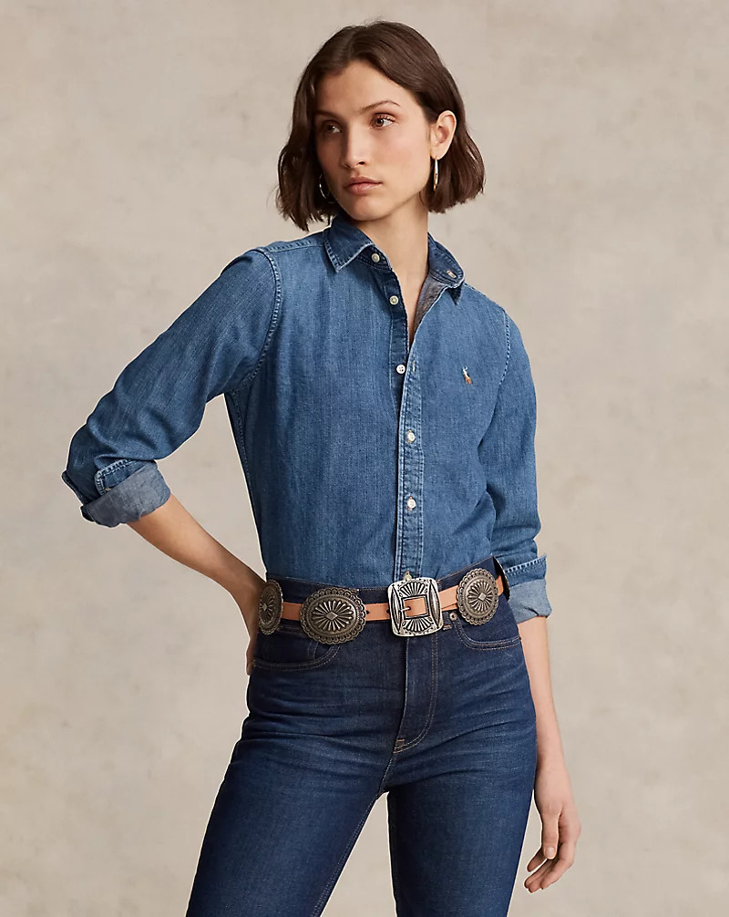 Straight Fit Denim Shirt | Ralph Lauren (UK)