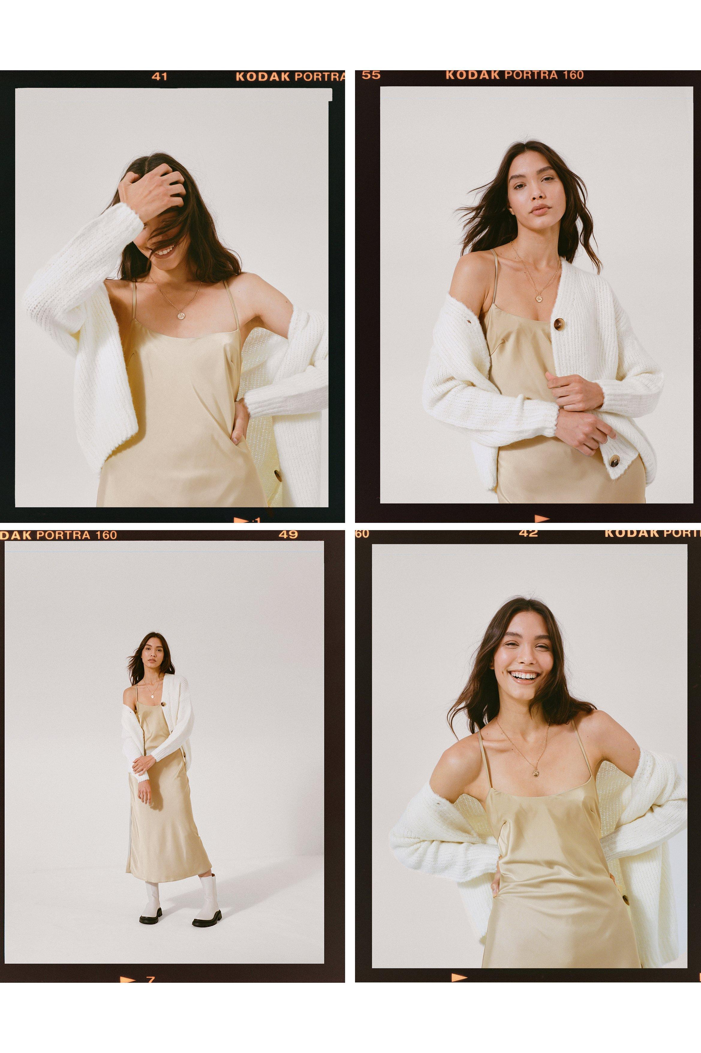 Satin Cross Strap Midi Dress | NastyGal (US & CA)