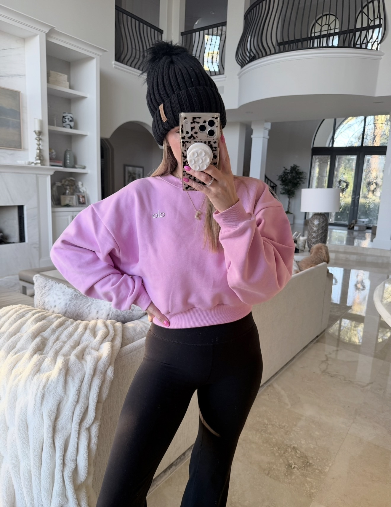 Loving this alo cropped sweater 🩷

#LTKmomlife #LTKdayinmylife #LTKootd