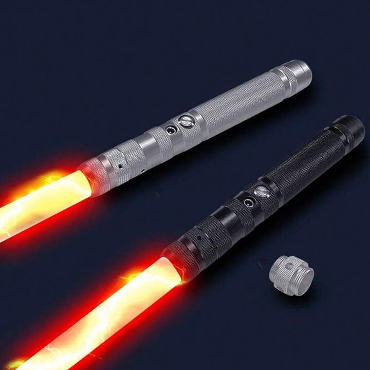 Lightsaber RGB 14 Colors Change USB Rechargeable Metal Handle Light Sword Double-Edged Change Hea... | SHEIN