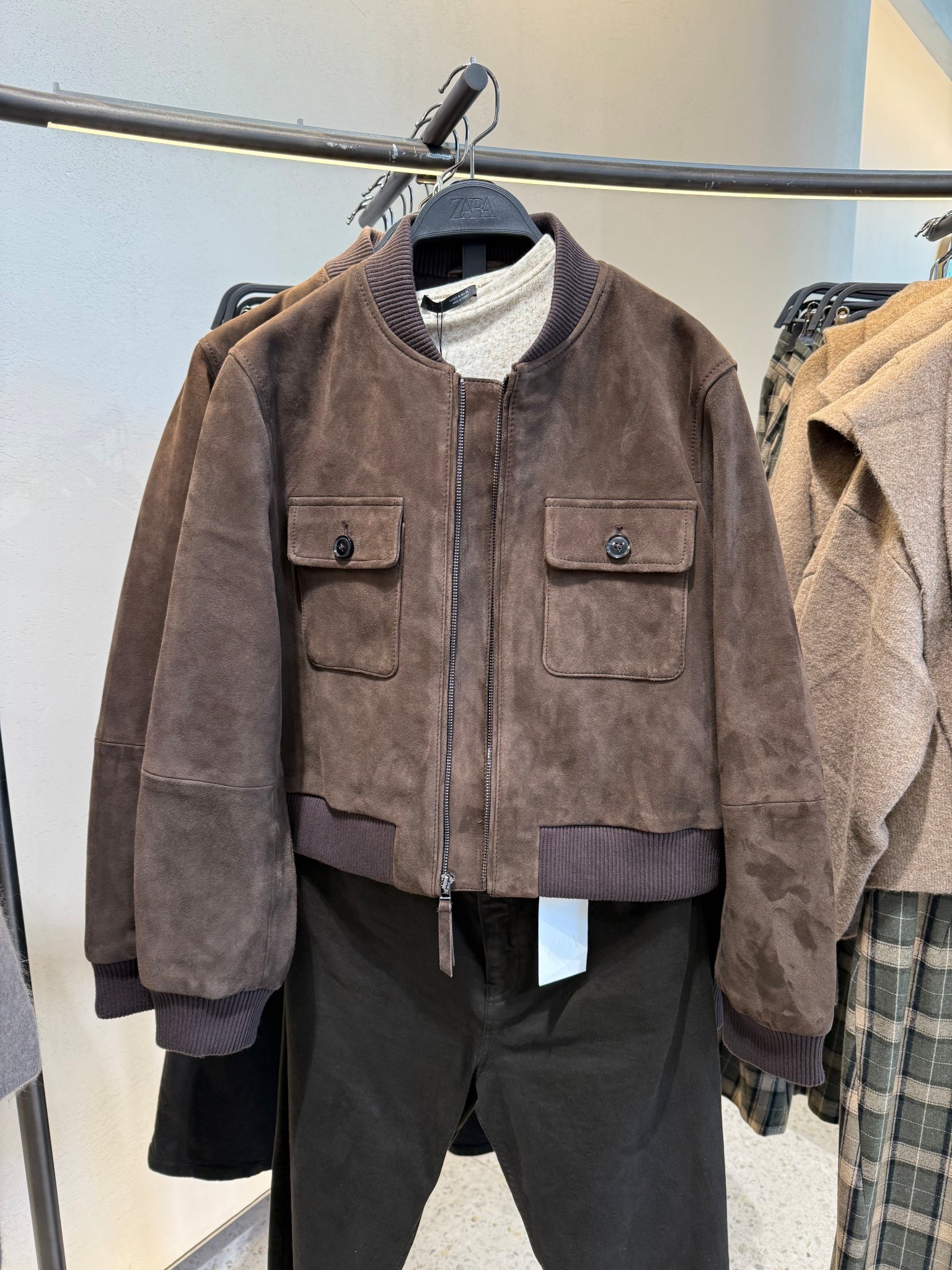 Zara Limited Edition Suede Bomber Jacket❤️‍🔥
Tags: real leather chocolate brown pocket detail statement coat fashion autumn winter gift for her Parisian style capsule wardrobe timelesss

#LTKwinter #LTKautumn