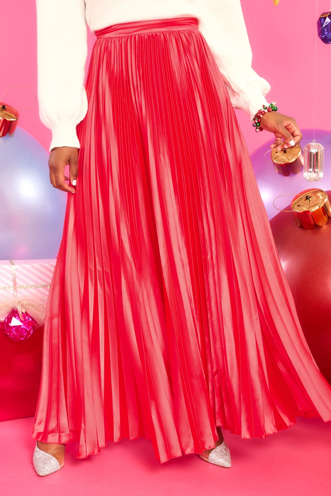 Came So Far Red Maxi Skirt | Red Dress 