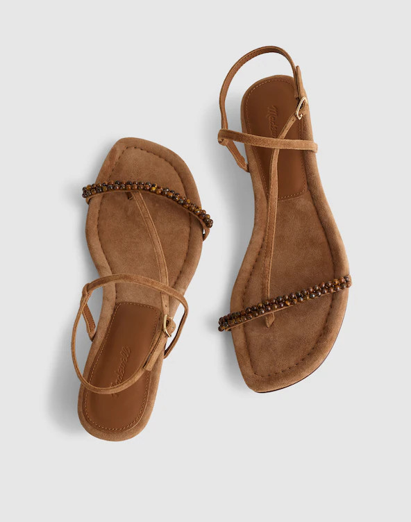 The Maycie Asymmetric T-Strap Sandal | Madewell
