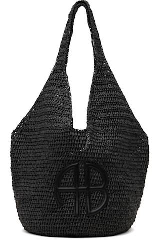 ANINE BING - Black Large Leah Tote | SSENSE