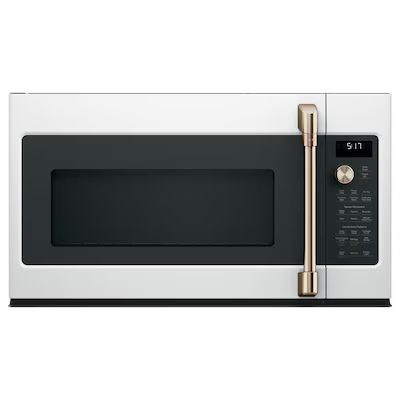 Cafe 1.7-cu ft 950-Watt Over-the-Range Convection Microwave with Sensor Cooking (Matte White) | Lowe's
