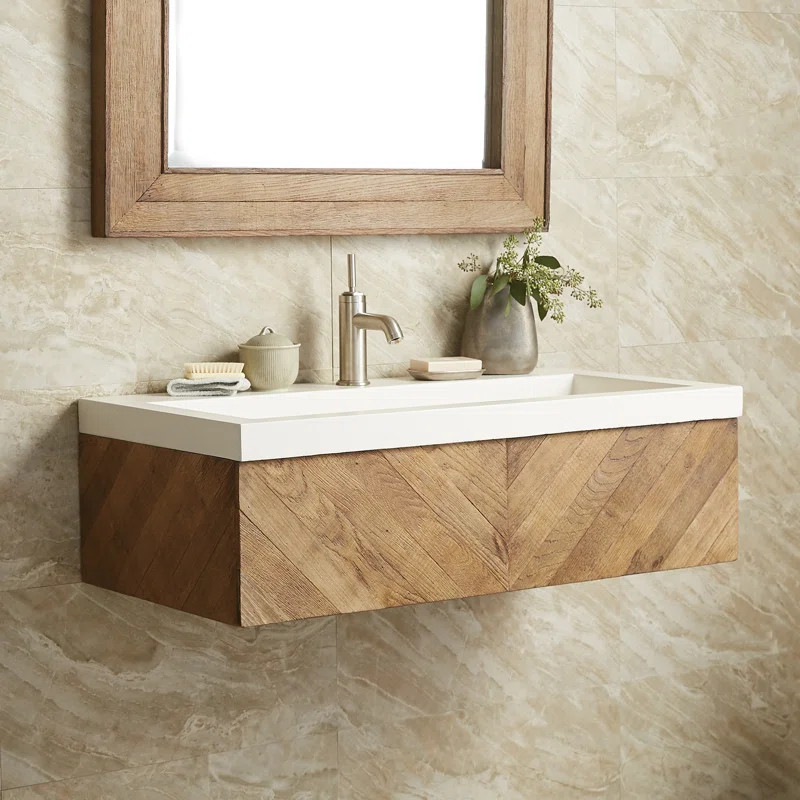 Vintner 36" Wall-Mounted Single Bathroom Vanity Set | Wayfair North America