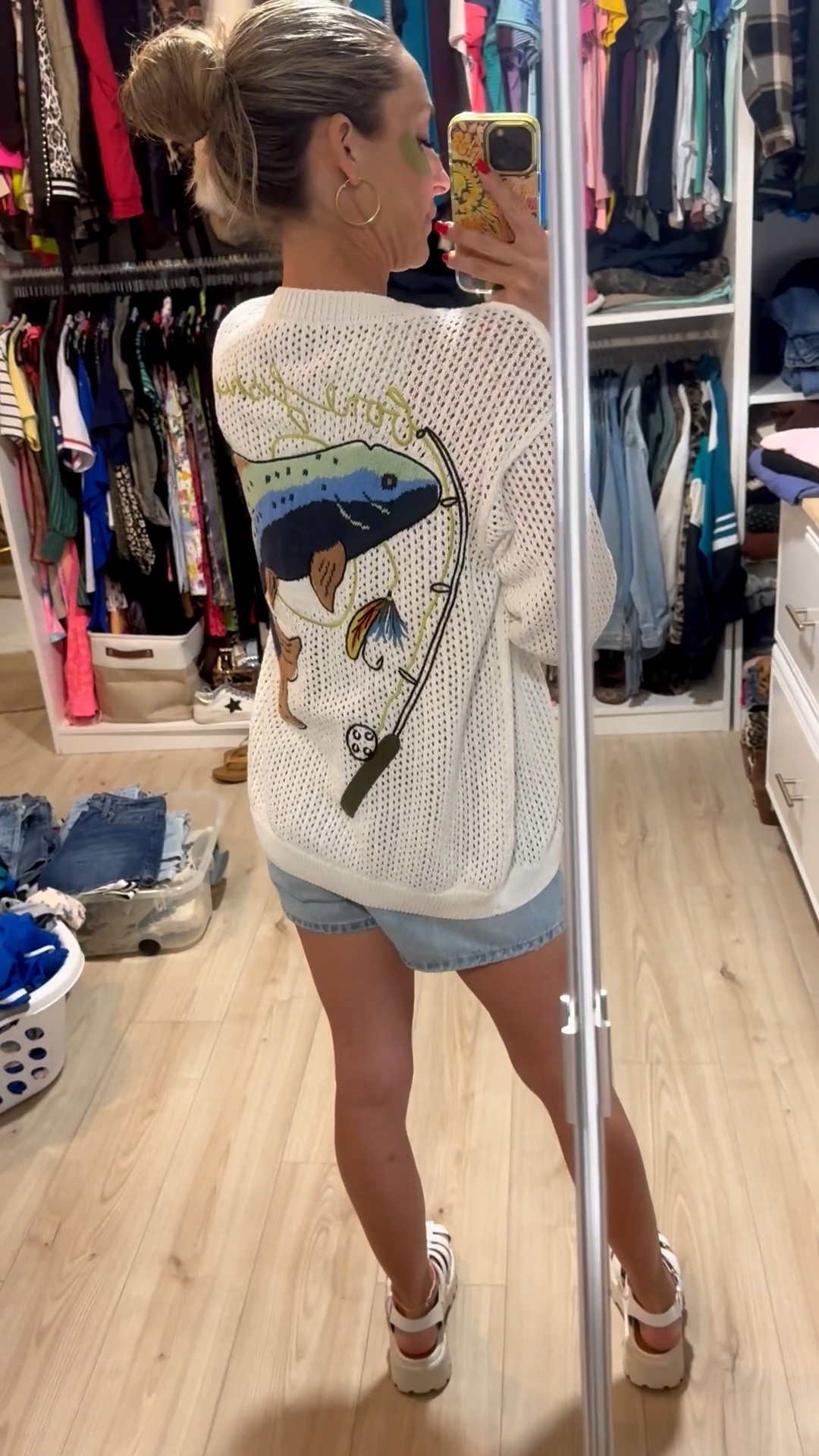 Casual little dinner fit. OOTN. I love this sweater. Spring shorts. Denim wearing a 24  

#LTKdayinmylife #LTKgrwm #LTKootd