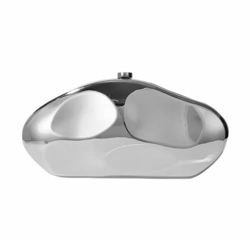 Shell Shape Acrylic Clutch Trendy Metallic Acrylic Evening Bag Shiny Egg Purses and Handbags for ... | Amazon (US)