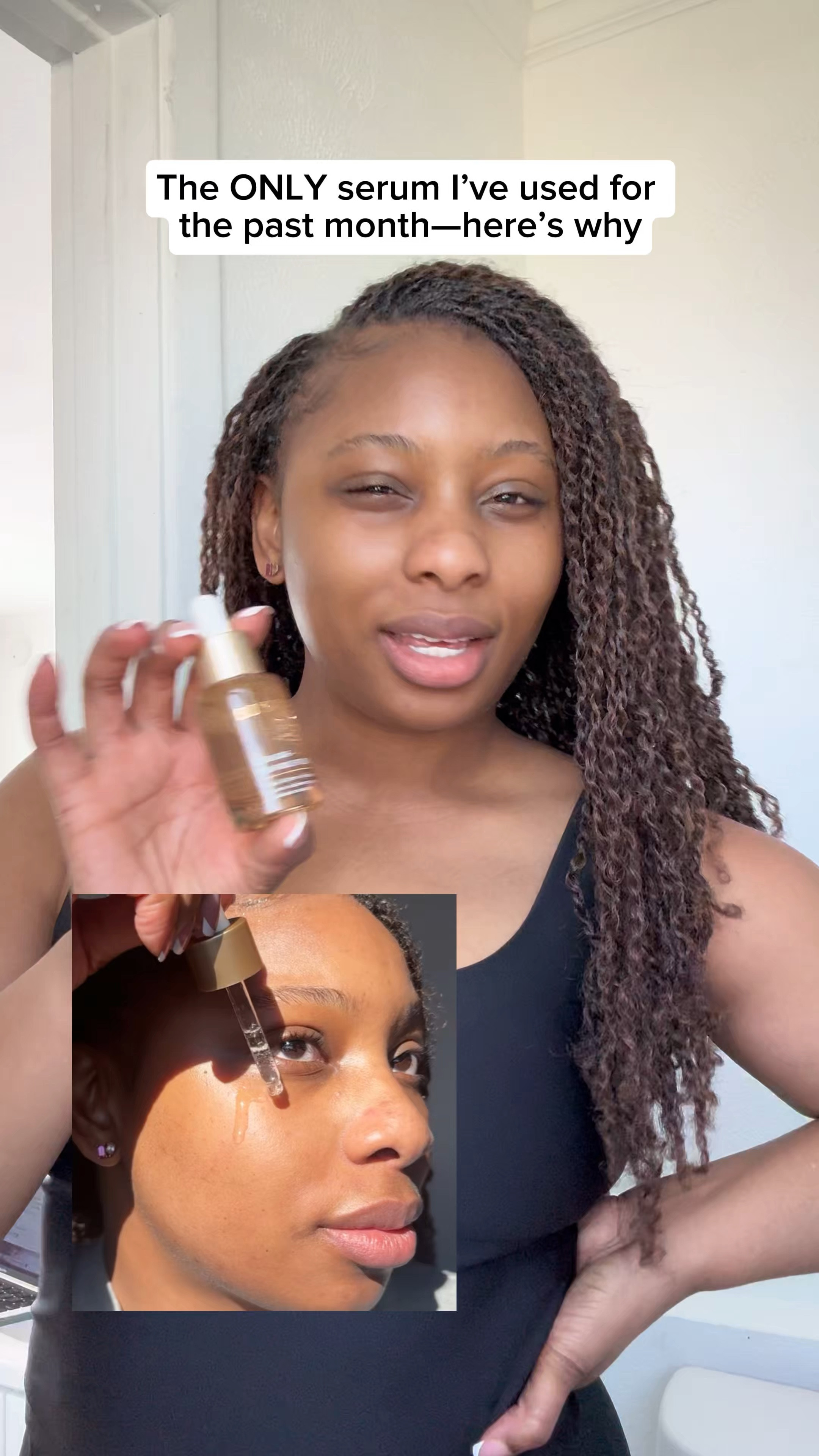 My ONE month review of this serum 👏🏽
Skincare, firm skin, wrinkles, toned skin 

#LTKFindsUnder100 #LTKBeauty #LTKMostLoved