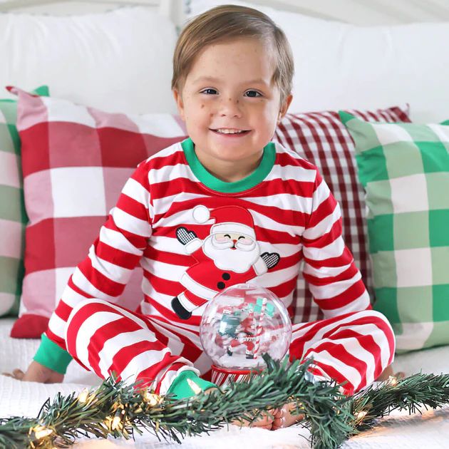 Knit Santa Loungewear Red and White Stripe | Classic Whimsy