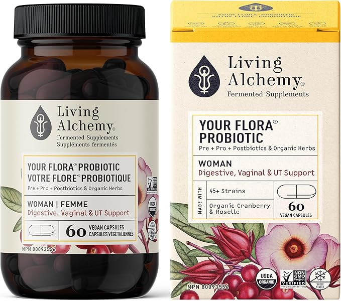 Gut Health Supplements for Women - Your Flora Probiotics Women with Fermented Soybean, Cranberry ... | Amazon (CA)