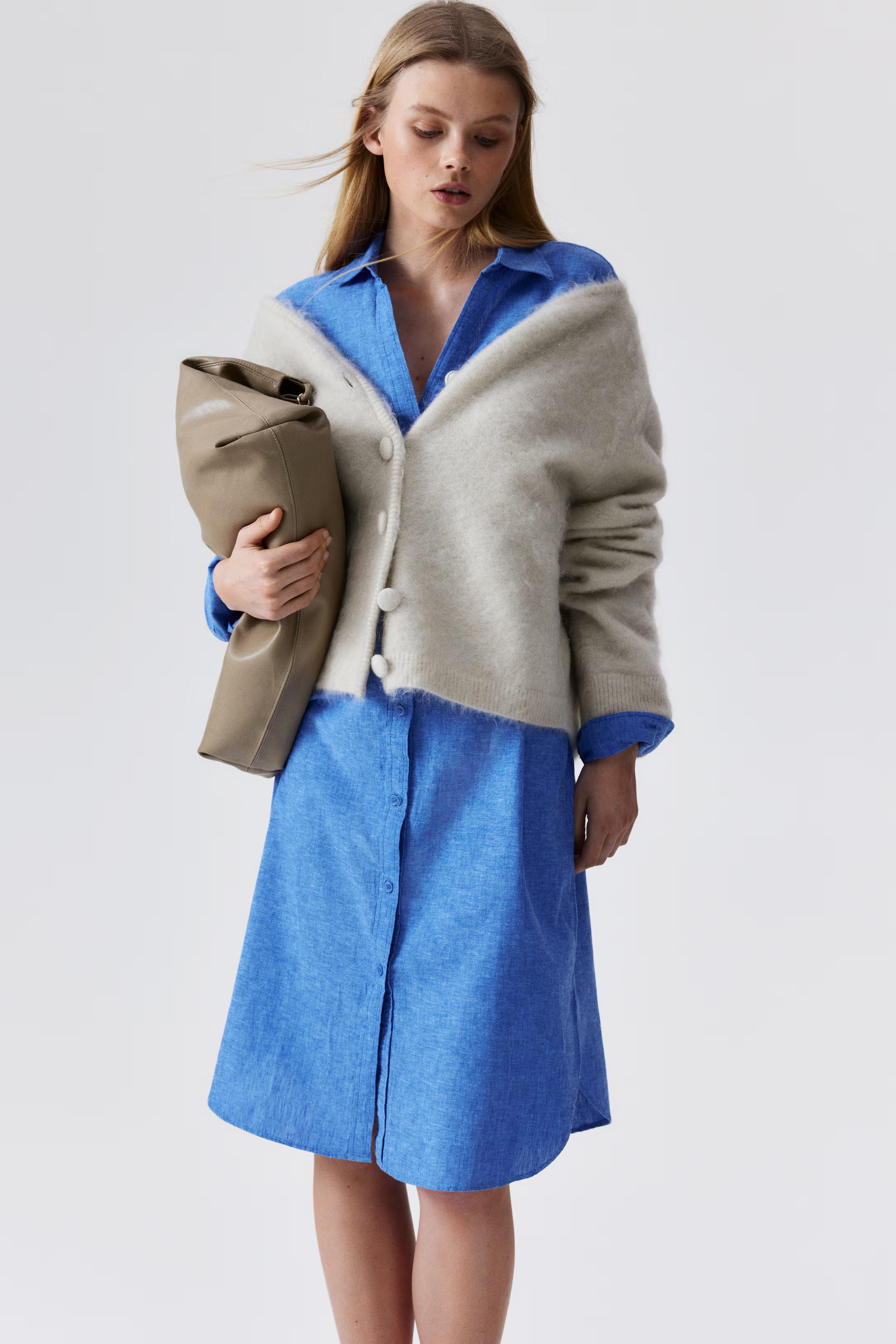 Linen-Blend Shirt Dress | H&M (US, CA, MX)
