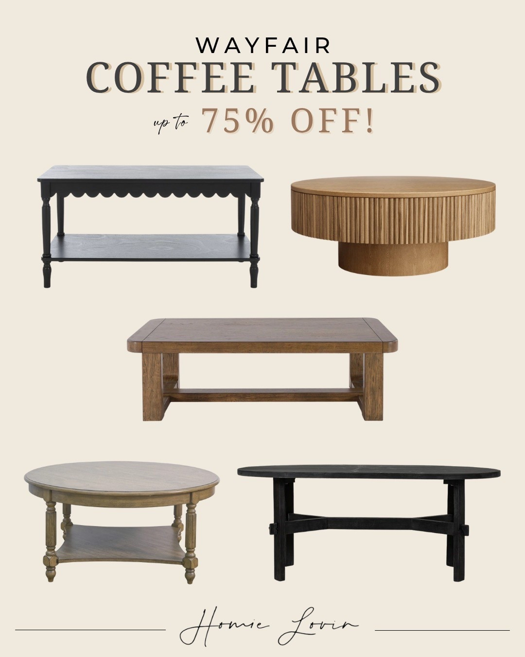 Up to 75% off this coffee tables from Wayfair!

furniture, home decor, interior design #Wayfair 

#LTKFamily #LTKSaleAlert #LTKHome