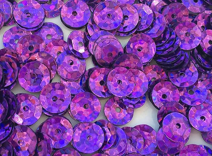 Large Sequins 10mm 1000/Pkg (Purple-Crazy Dots) | Amazon (US)