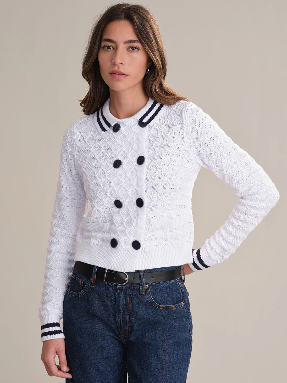 Leena: Double Breasted Cardigan | 525 America