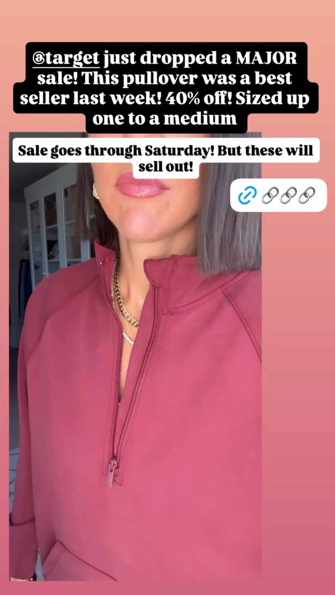 @target just dropped a MAJOR sale! This pullover was a best seller last week! 40% off! Sized up one to a medium  Sale goes through Saturday! But these will sell out!