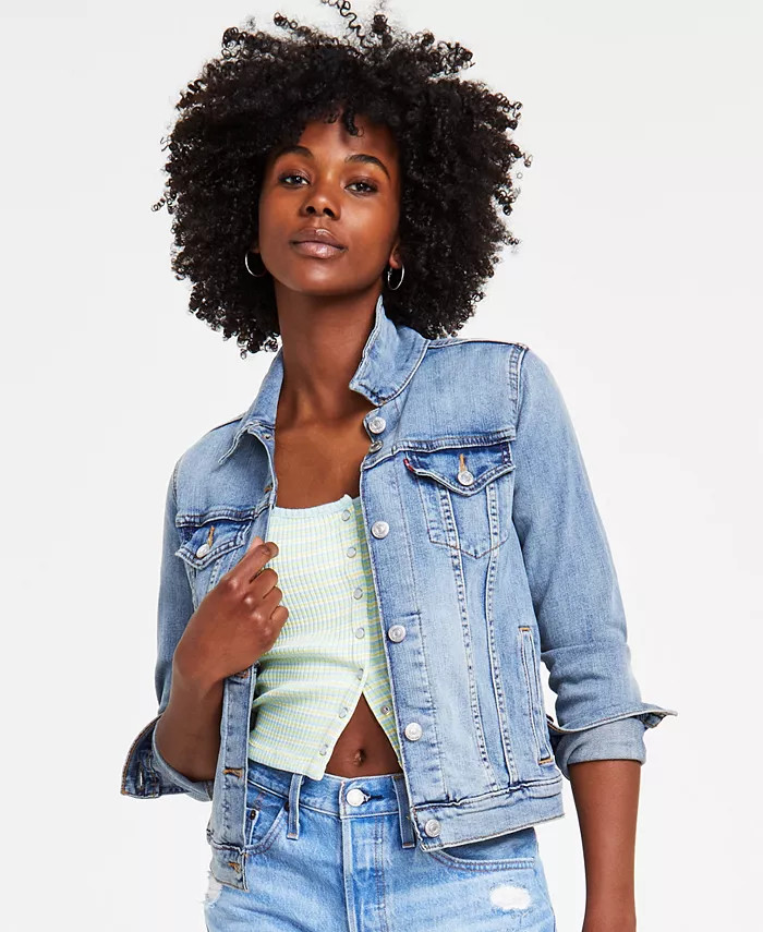 Levi's Women's Original Cotton Denim Trucker Jacket - Macy's | Macy's
