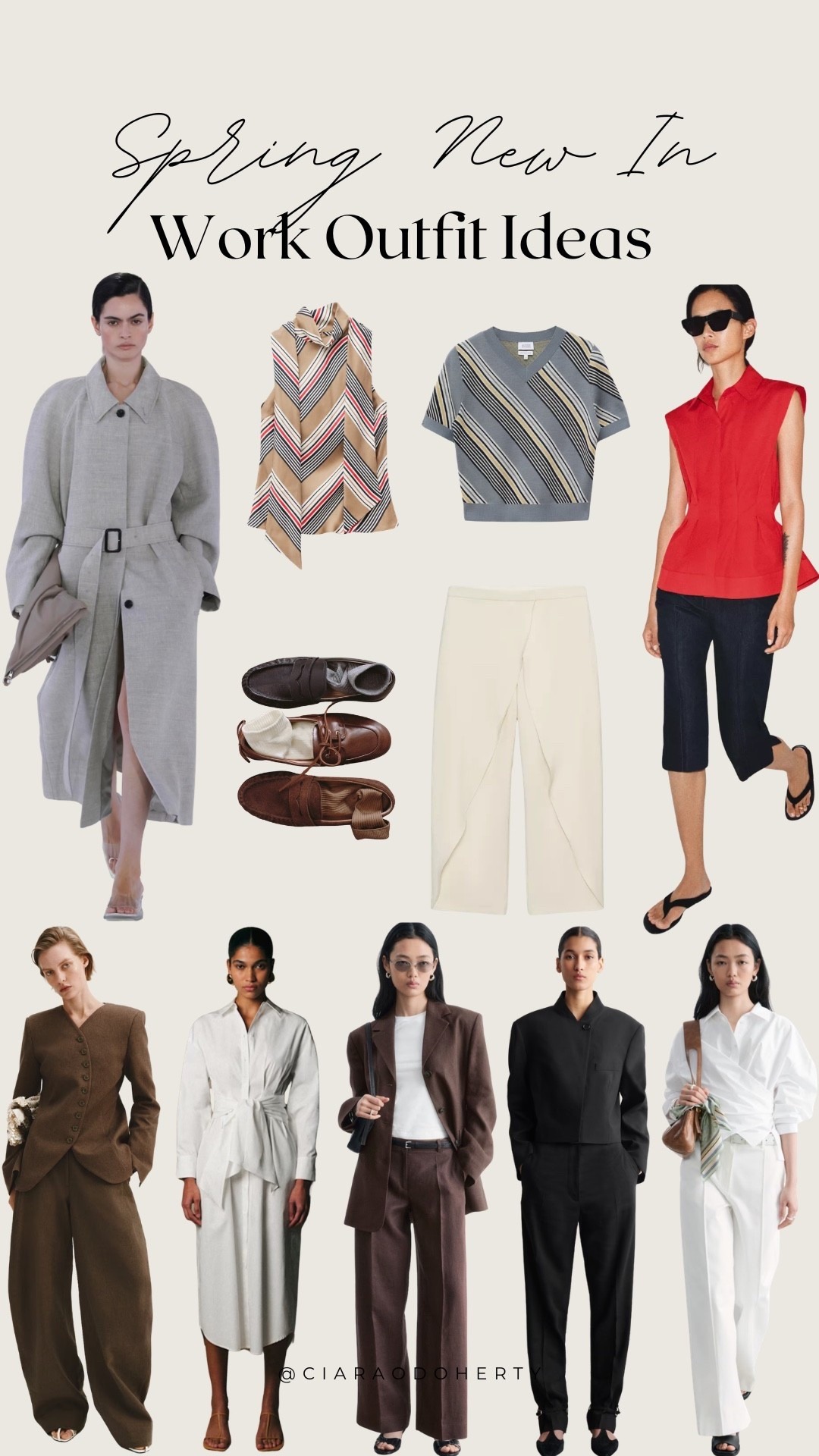 Spring New In: Work Outfit Ideas

COS, & other stories, Zara, Sezane, h&m, blazer, trousers, blouse, trench coat, loafers, peplum top, shirt dress, , spring new in, trench coat, suit, stripe top

#LTKireland #LTKeurope #LTKspring