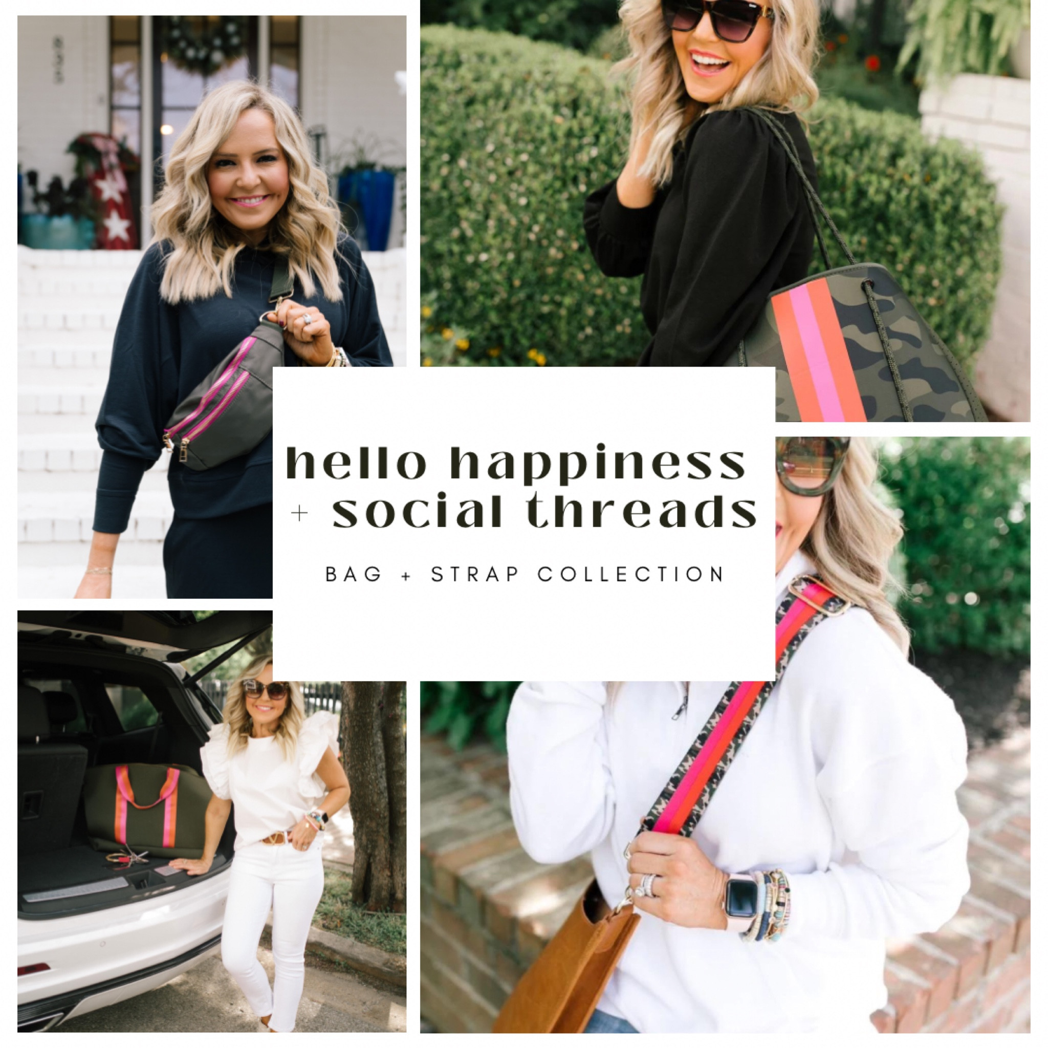 the full bag collection from hello happiness x social threads!! 

#LTKHoliday #LTKGiftGuide #LTKSeasonal