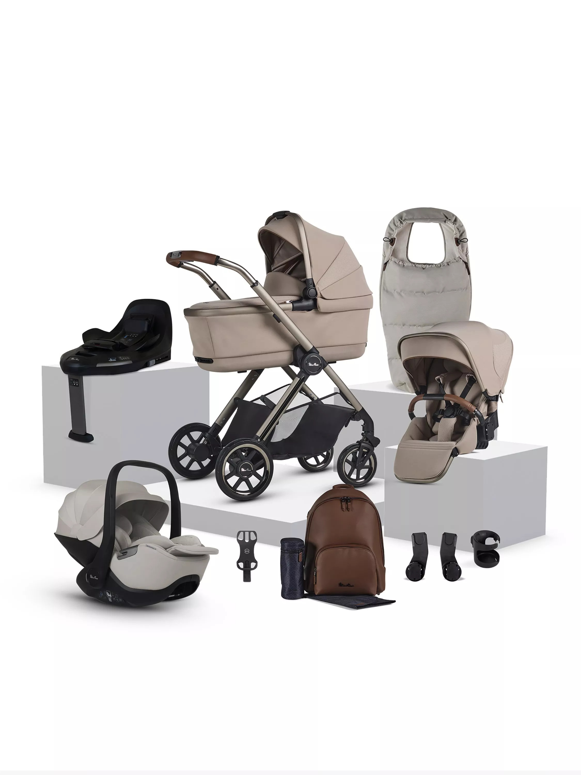 Silver Cross Reef 2 Special Edition Pushchair & Accessories with Glide Plus 360 Baby Car Seat & B... | John Lewis (UK)