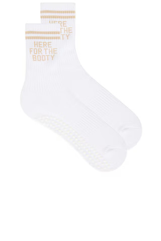 Souls. Here For The Booty Grip Socks in White from Revolve.com | Revolve Clothing (Global)
