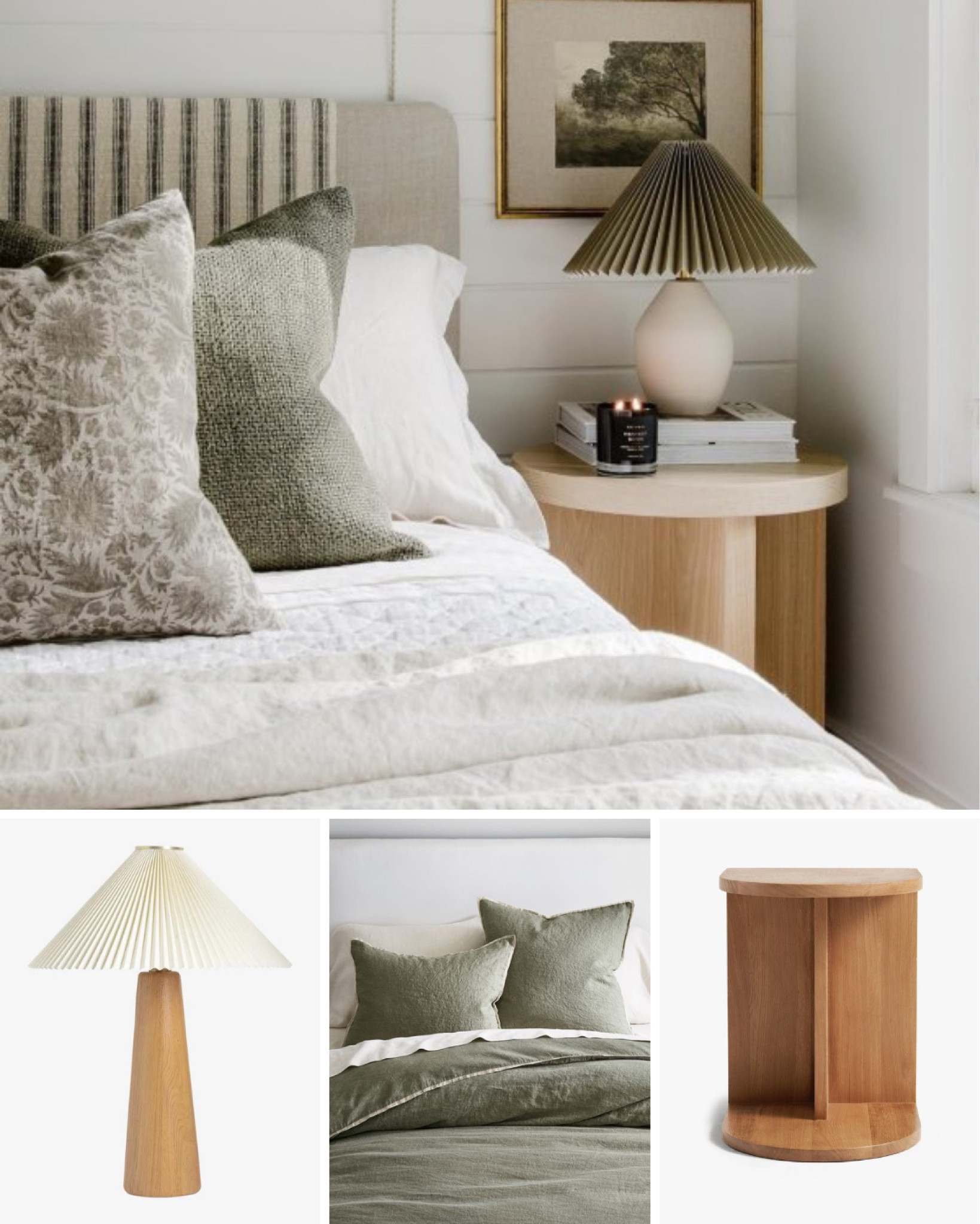 Pottery barn bedroom decor.

end table // round end table // bedding // bedding ideas // bedroom inspo // bedroom furniture// home decor

#LTKhome #LTKfamily #LTKFind