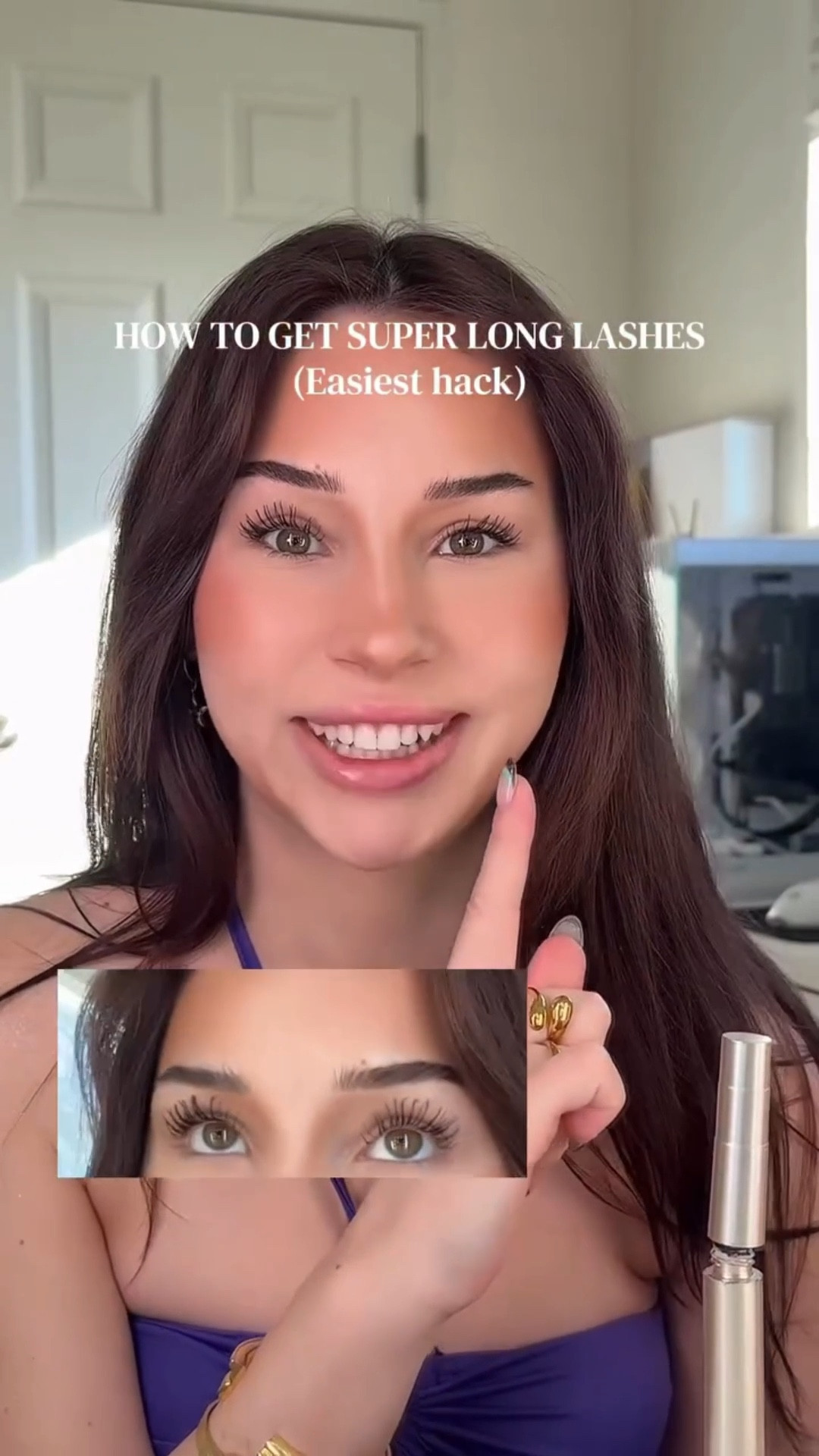 How to get long lashes with only mascara BEST COMBO🫶🏼
#fyp #relatable #girlthings #ellizabethmarie @lorealparis @lancomeofficial