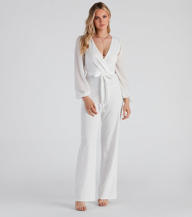 Perfectly Posh Tie-Waist Jumpsuit | Windsor Stores