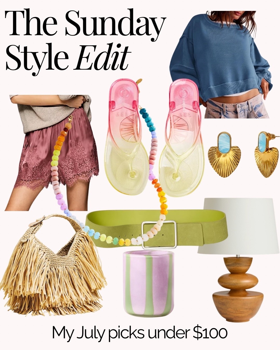 My Sunday Style Edit July picks that I’m eyeing for under $100. 👀

#LTKOver40 #LTKdayinmylife #LTKvlog