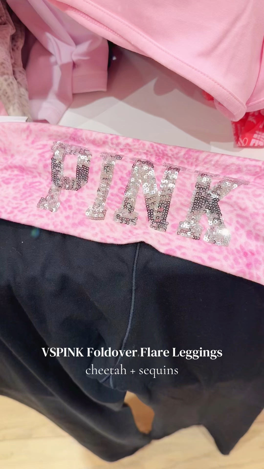 these VSPINK pink leopard foldover flares are giving peak 2000s energy 🩷🐆 the silver sequin logo makes them feel straight out of the mcbling era and the cotton material looks sooo comfy. if you’ve been loving the y2k comeback these are a must see ✨

#vspink #y2kfashion #mcbling #pinkleggings #foldoverflare #victoriassecretpink #2000saesthetic #ltkfashion

#LTKootd #LTKSaleAlert #LTKgrwm